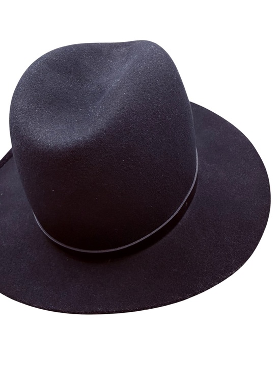 rag & bone Two-Piece Felt Fedora Set in Brown and Black Wool Nice! main image 11
